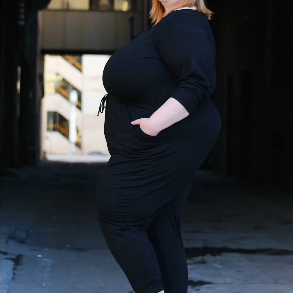 Women's Black Jumpsuit - Picture 4 of 7